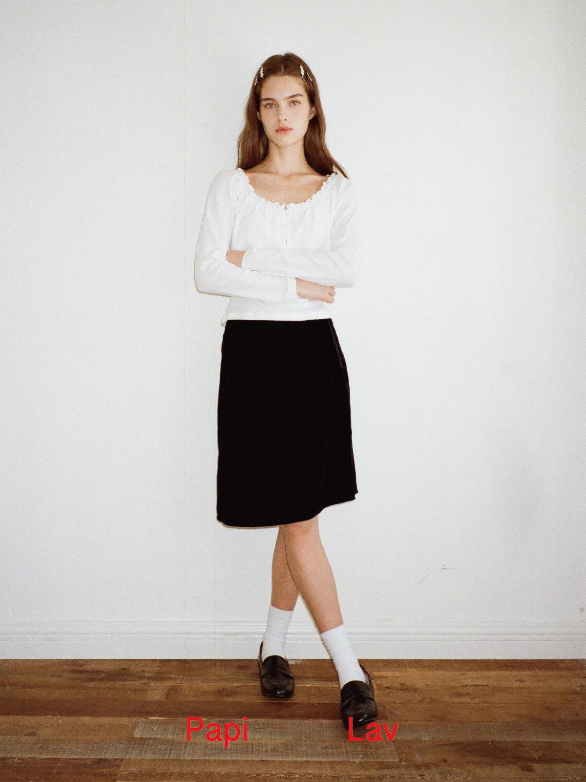 WHITE WELL-EDUCATED TOP