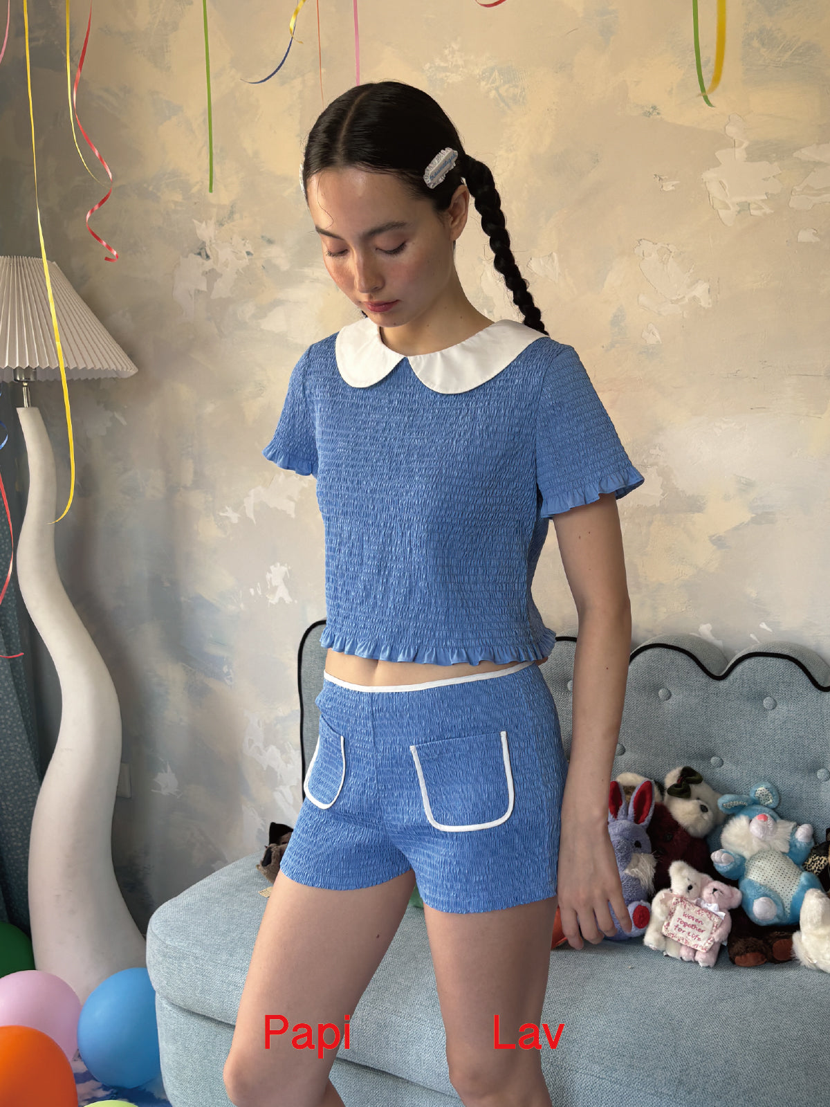 BLUE GRIGGLE SMOCK SHORT