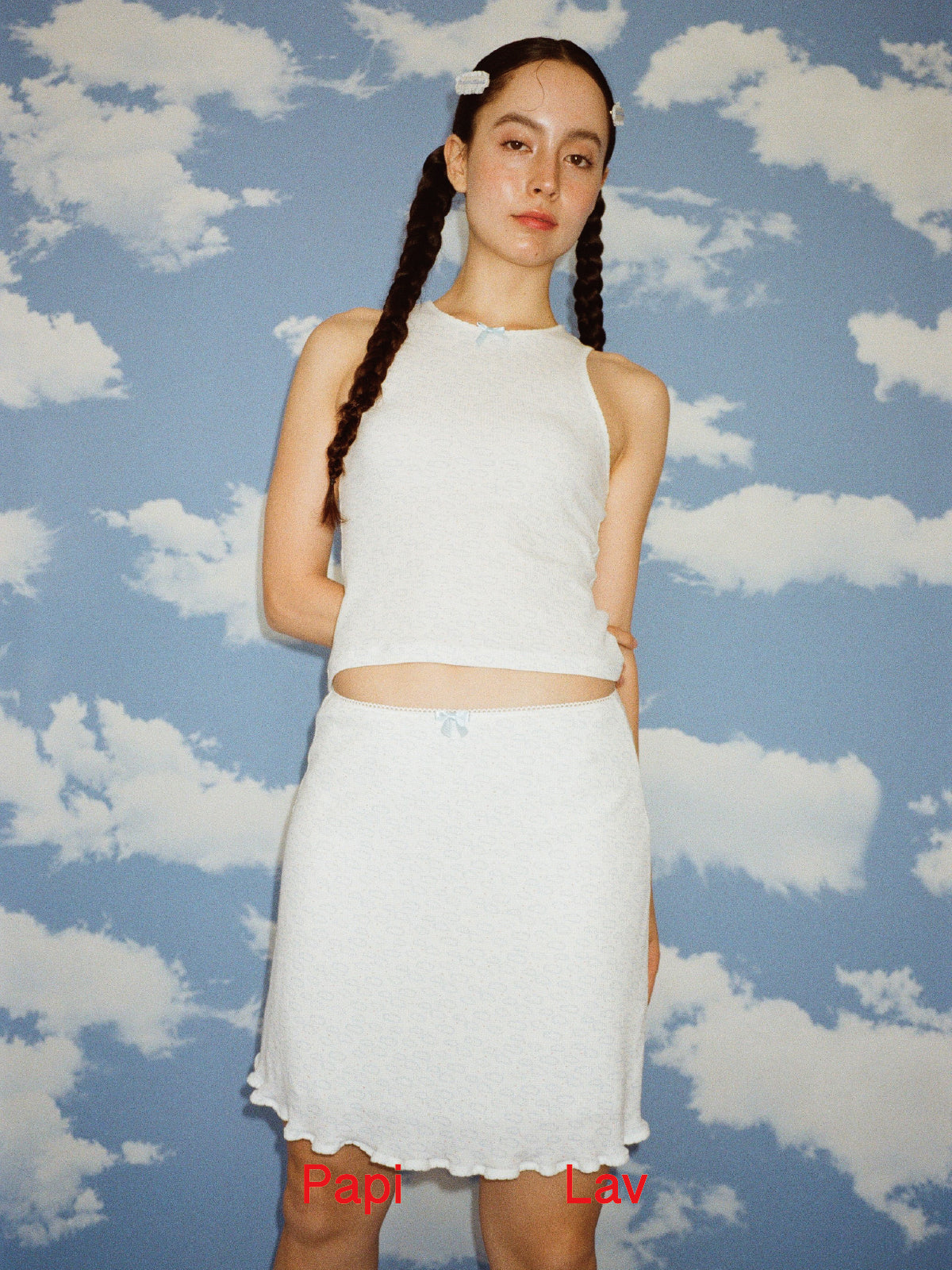 CLOUD PRINT CLOUD SKIRT