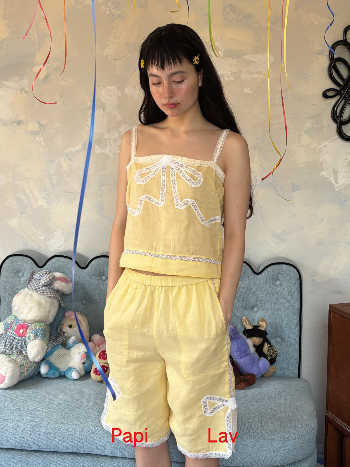 YELLOW BELLA MIDDLE PANTS
