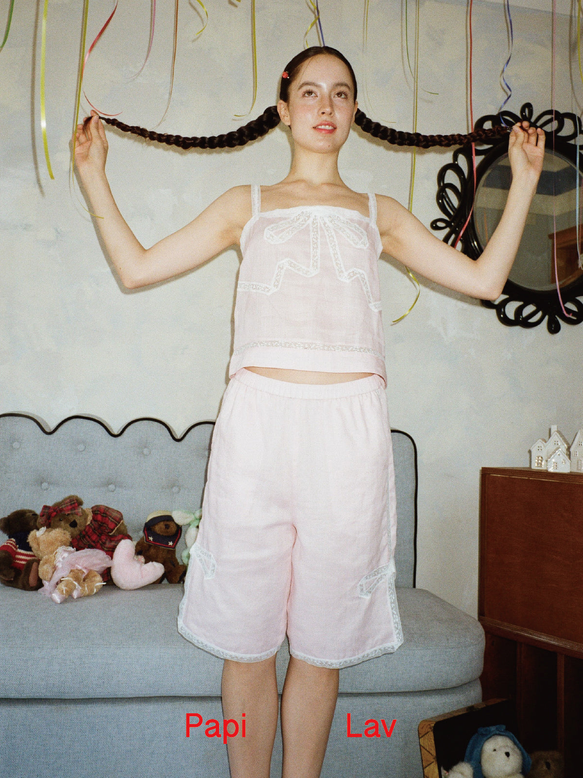 PINK BELLA BOW TOP