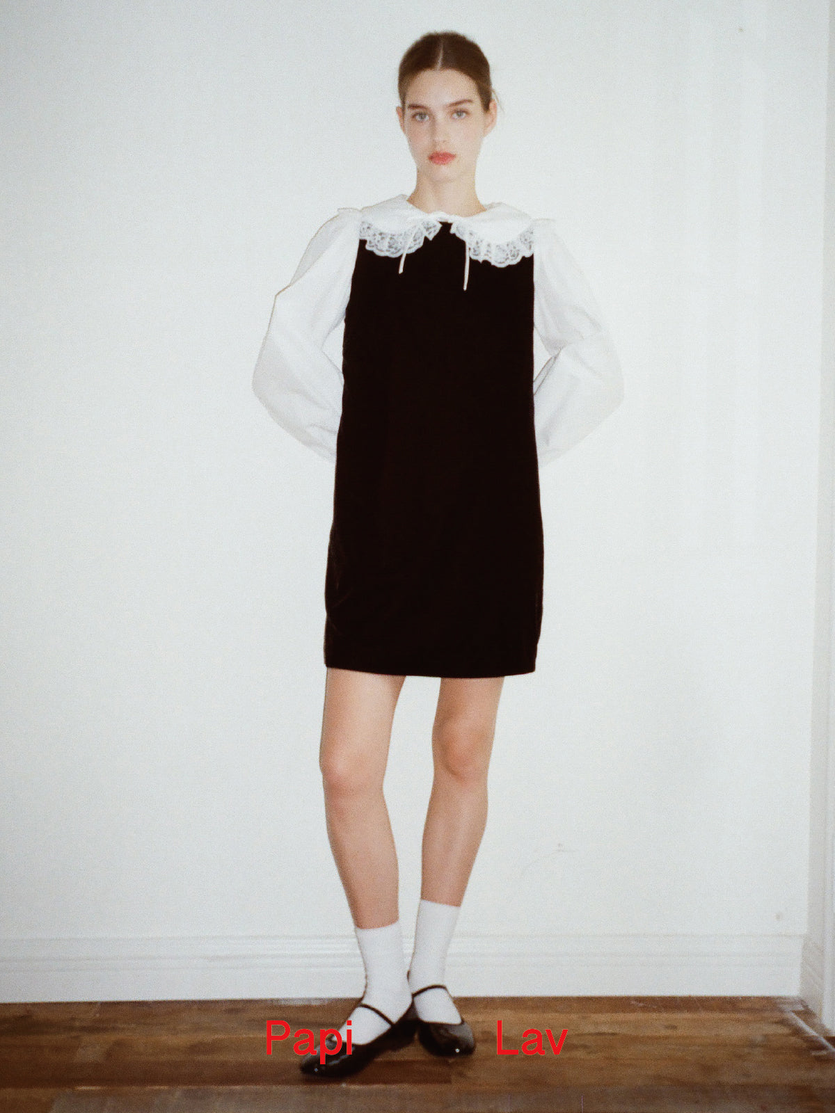 BLACK PHOEBE MINI DRESS