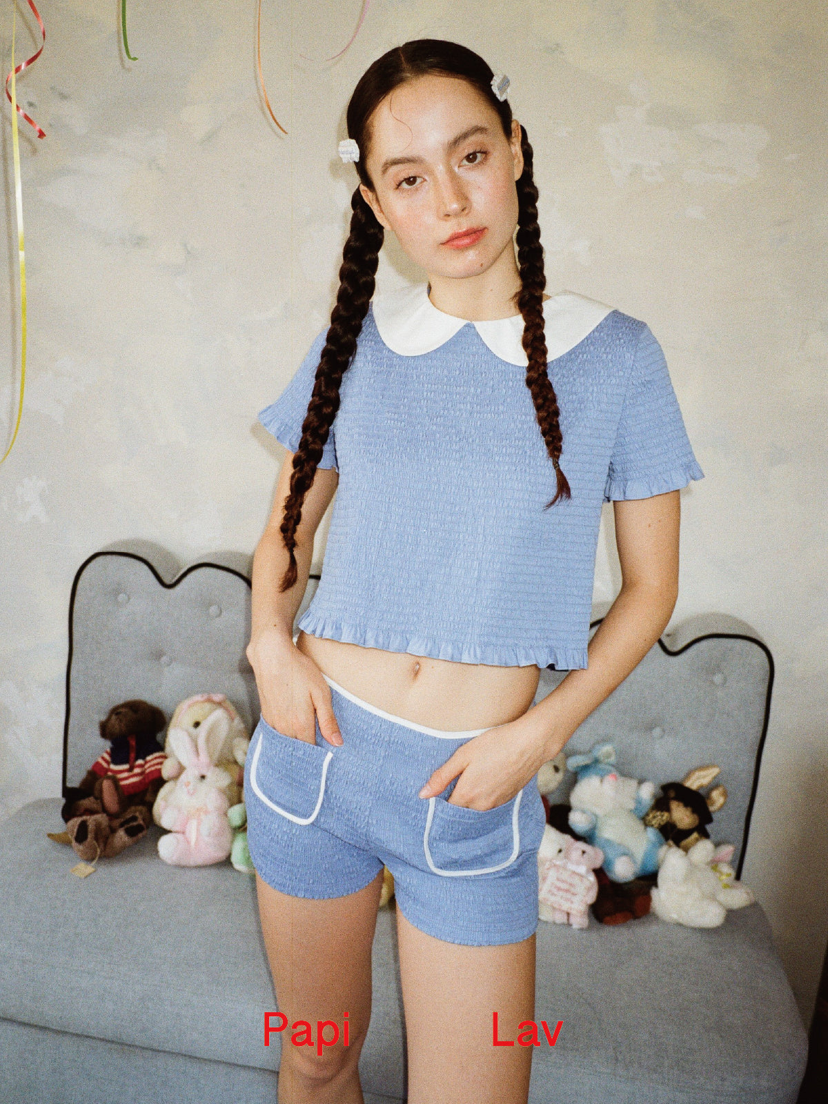 BLUE GRIGGLE SMOCK SHORT