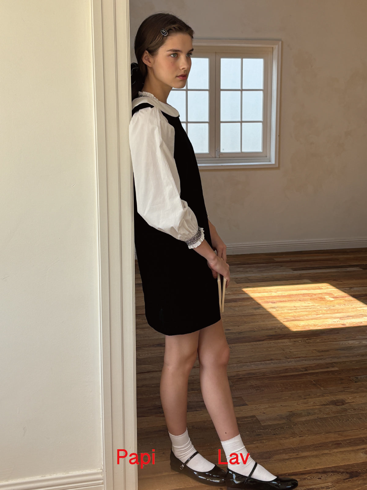 BLACK PHOEBE MINI DRESS
