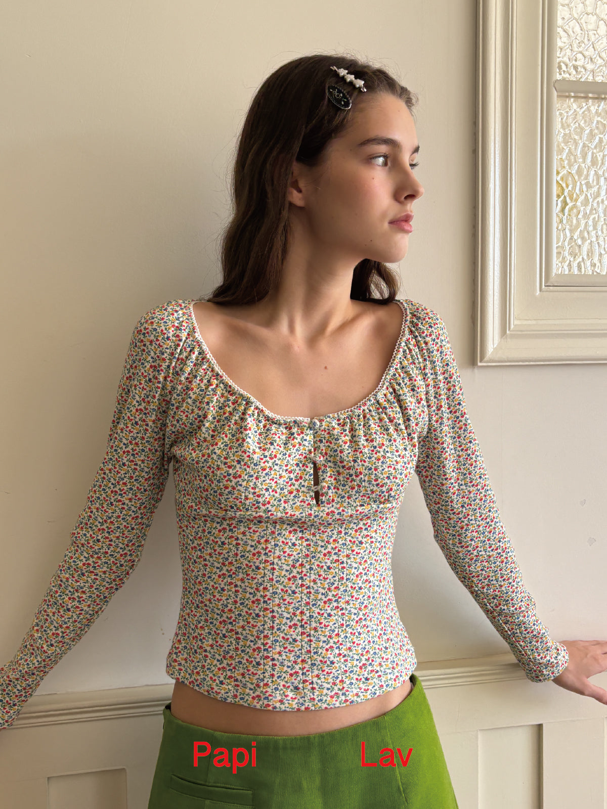 FLORAL PRINT WELL-EDUCATED TOP