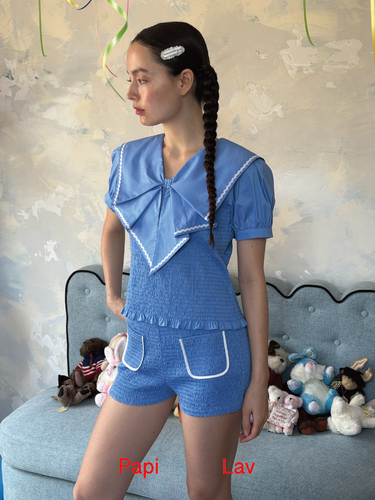 BLUE GRIGGLE SMOCK SHORT