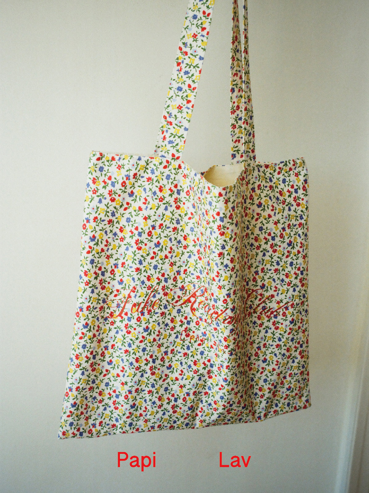 FLORAL PRINT ZONE-OUT BAG