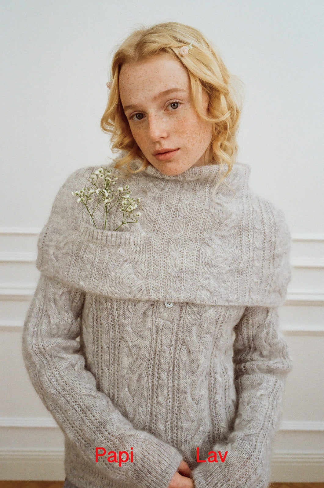 GREY HEARTBROKEN PONCHO