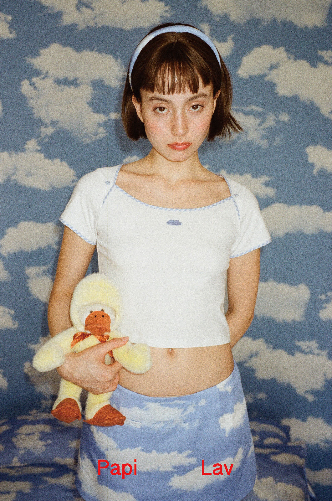 BLUE GINGHAM KINDERGARTEN T-SHIRT