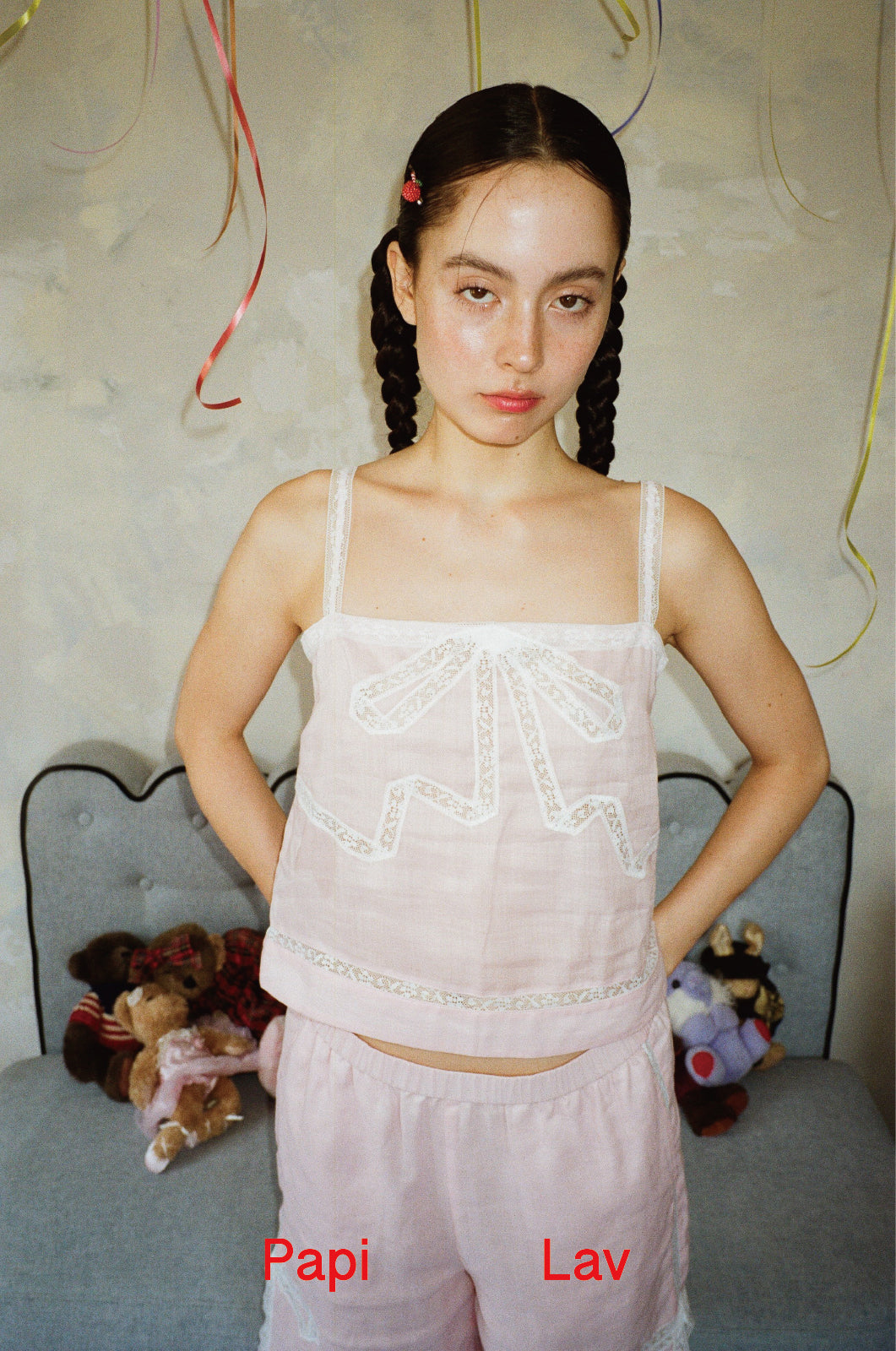 PINK BELLA BOW TOP