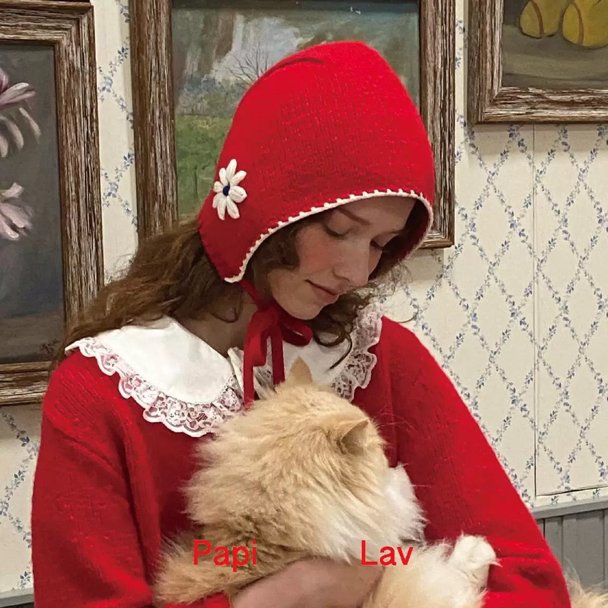 RED GRANNY HAT