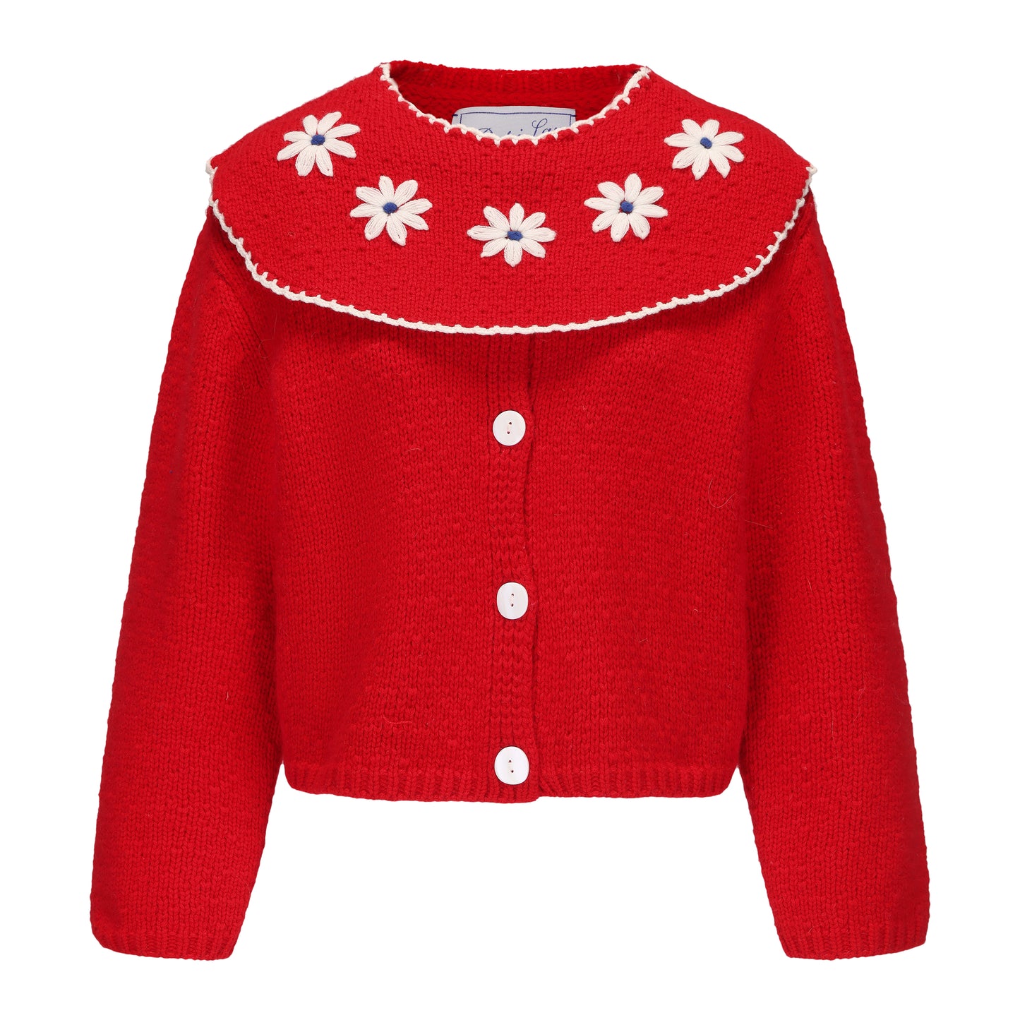RED GRANNY CARDIGAN