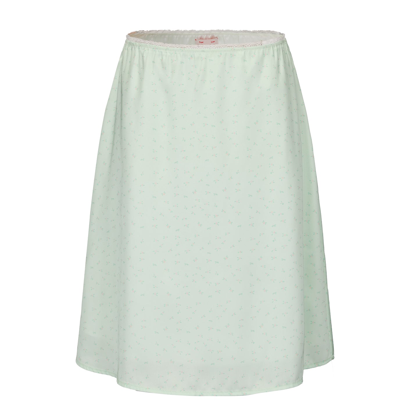 GREEN FLORAL PRINT MISTY SKIRT