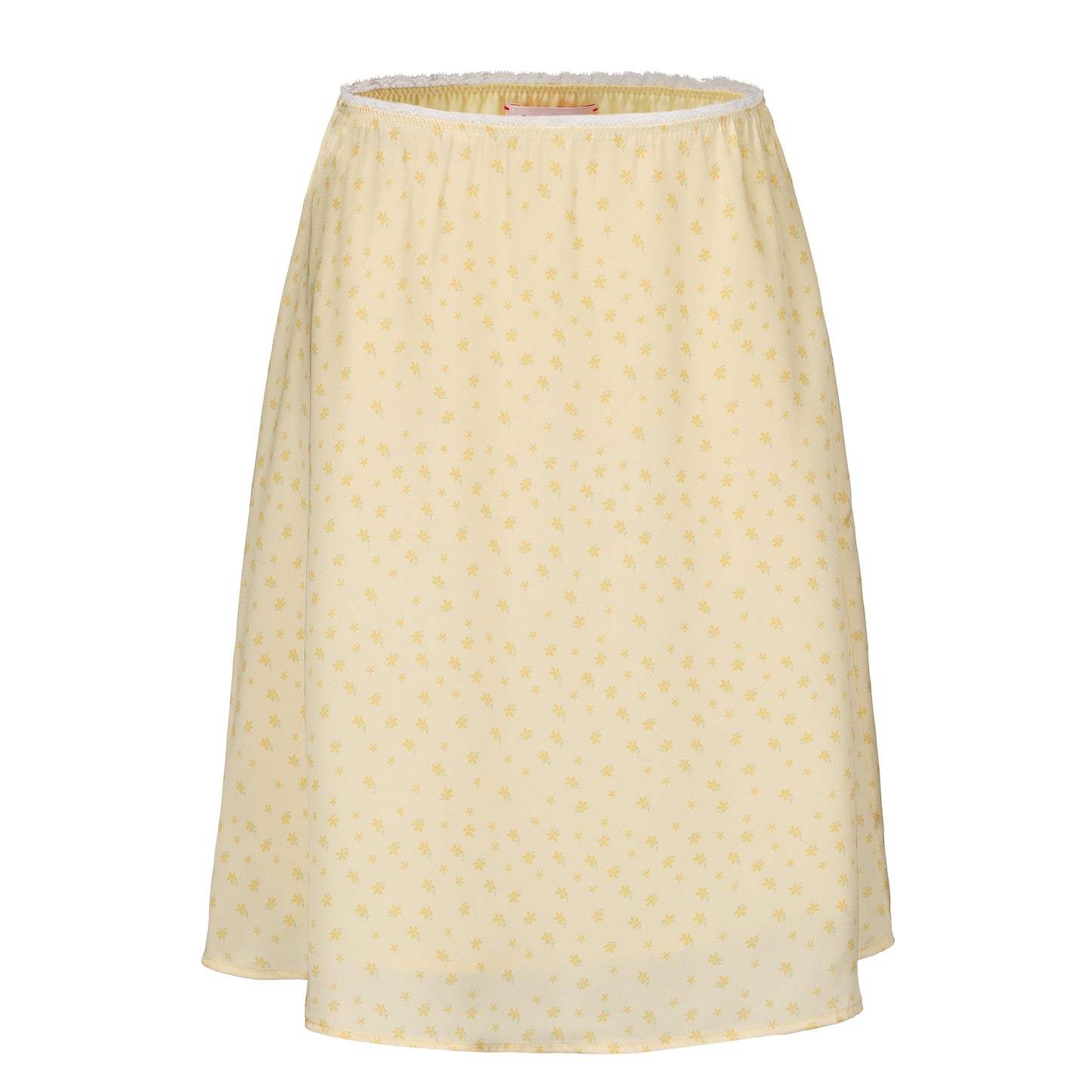 YELLOW FLORAL PRINT MISTY SKIRT