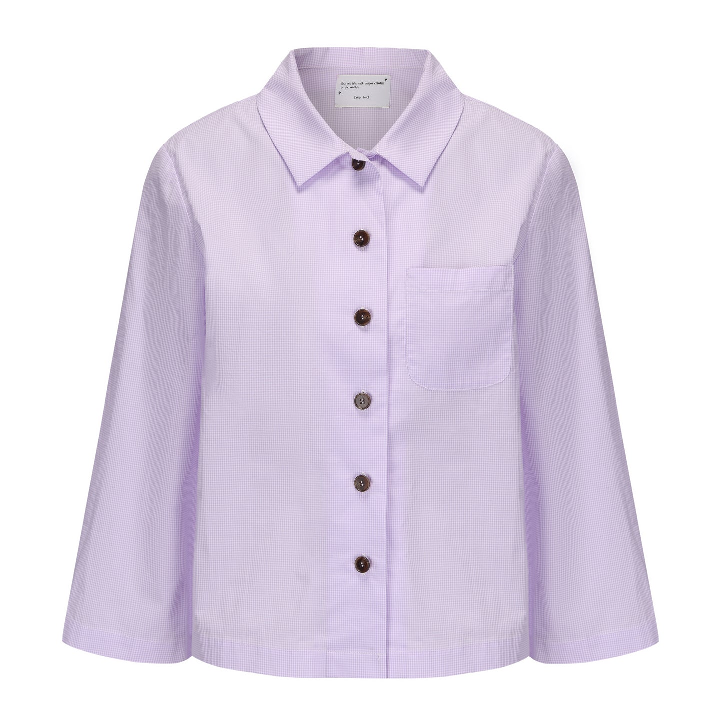 PURPLE GINGHAM MUDDLE HEAD SHIRT