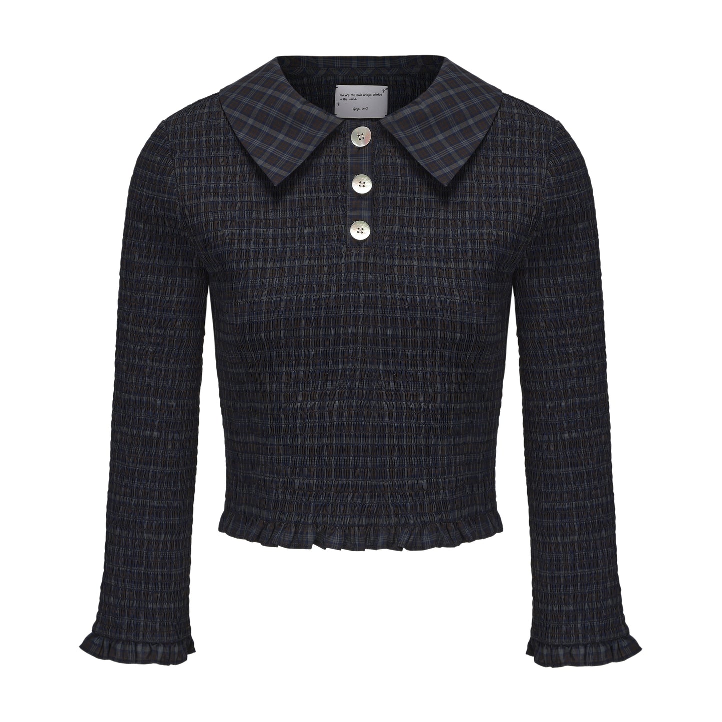 AEGEAN CHECK DOROTHY POLO SHIRT