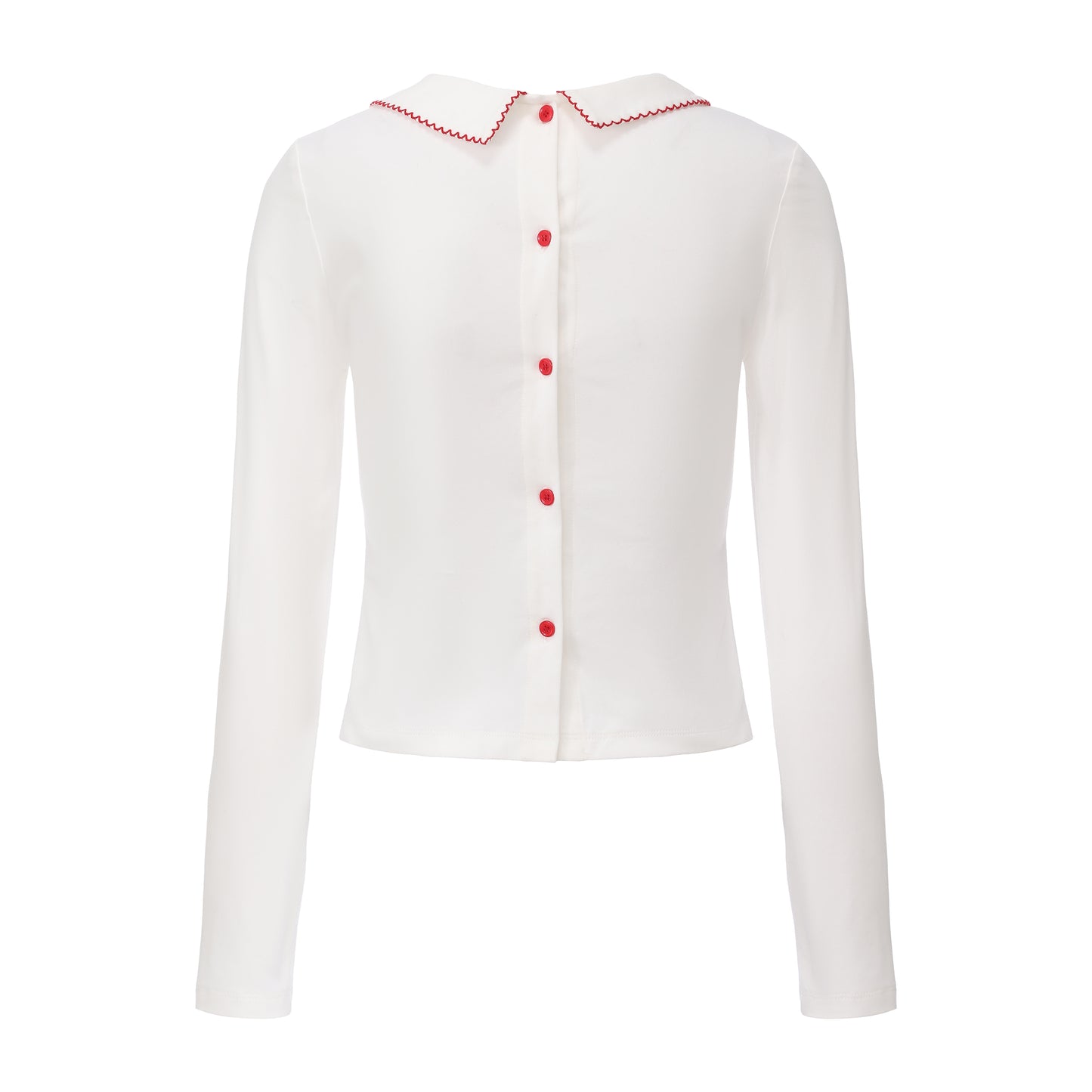 WHITE ANTIQUE JERSEY TOP