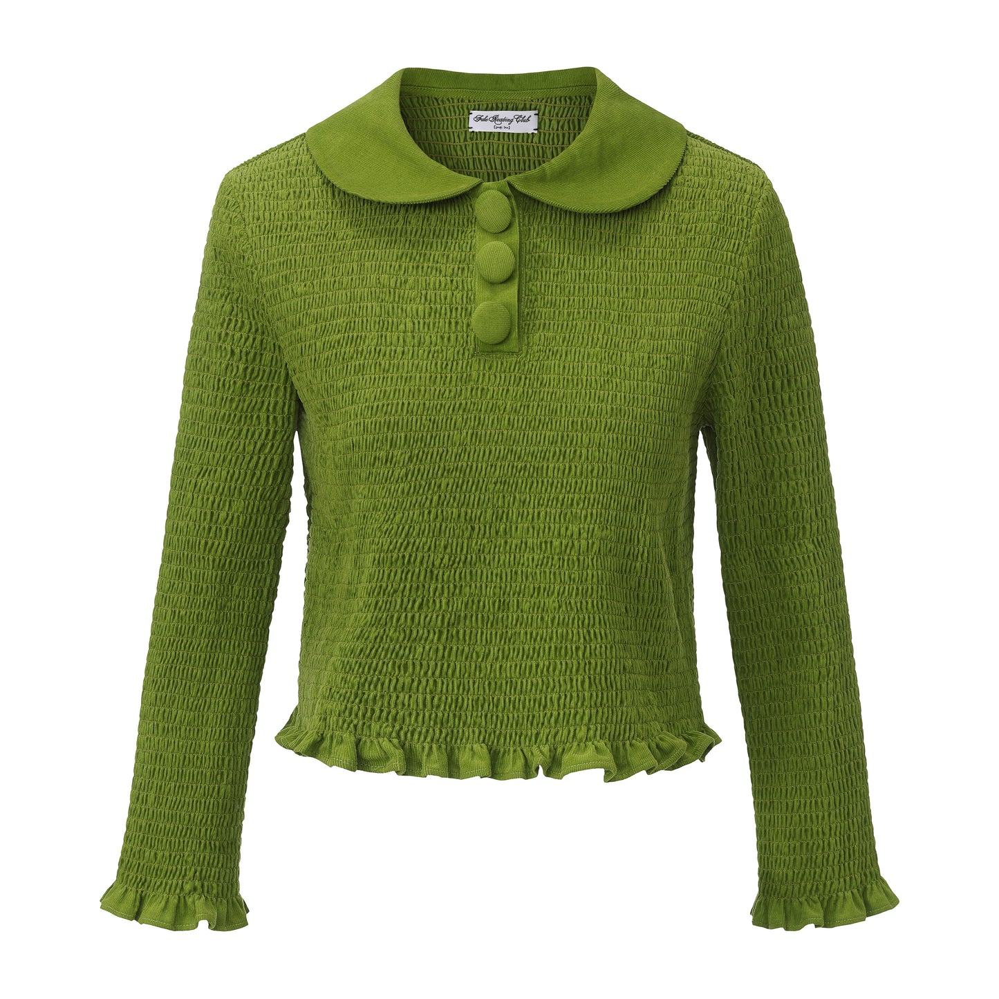 GREEN MATILDA POLO SMOCK TOP