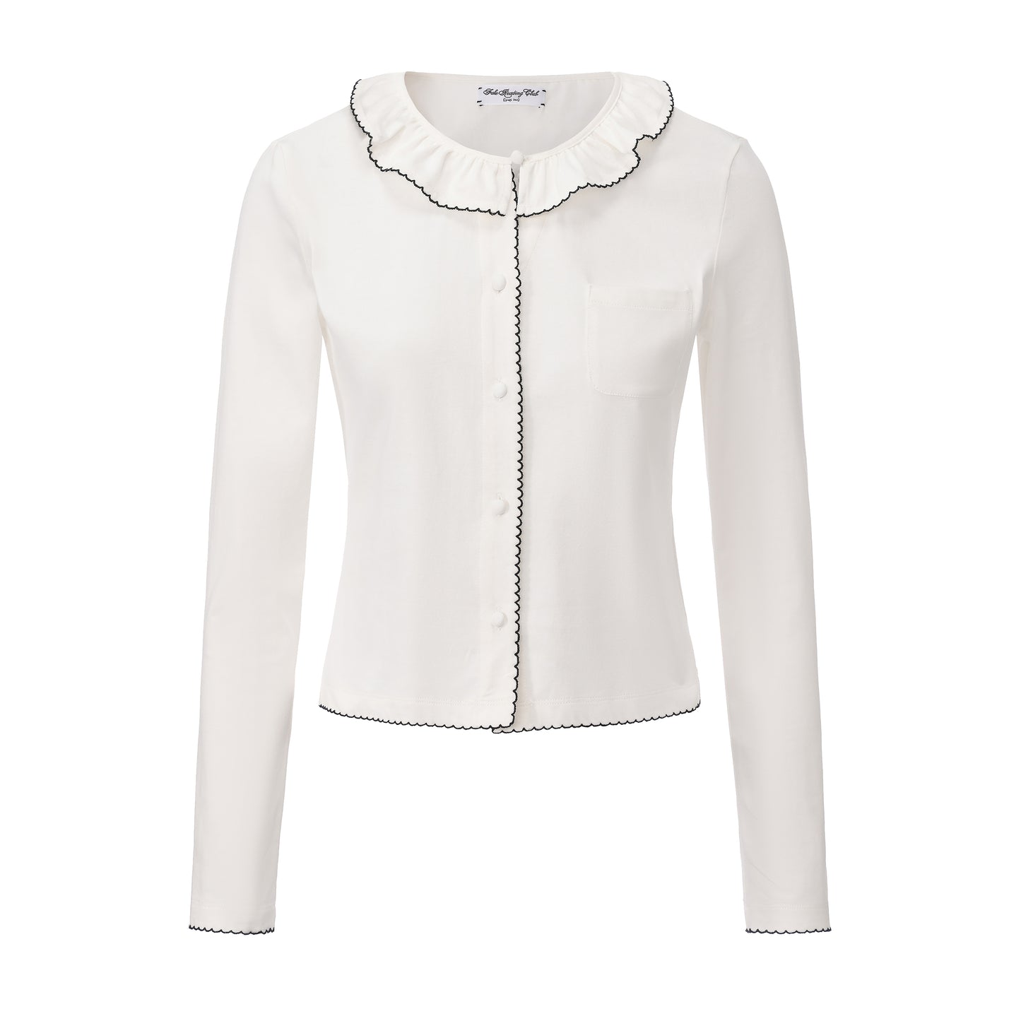 WHITE BOOKISH CARDIGAN