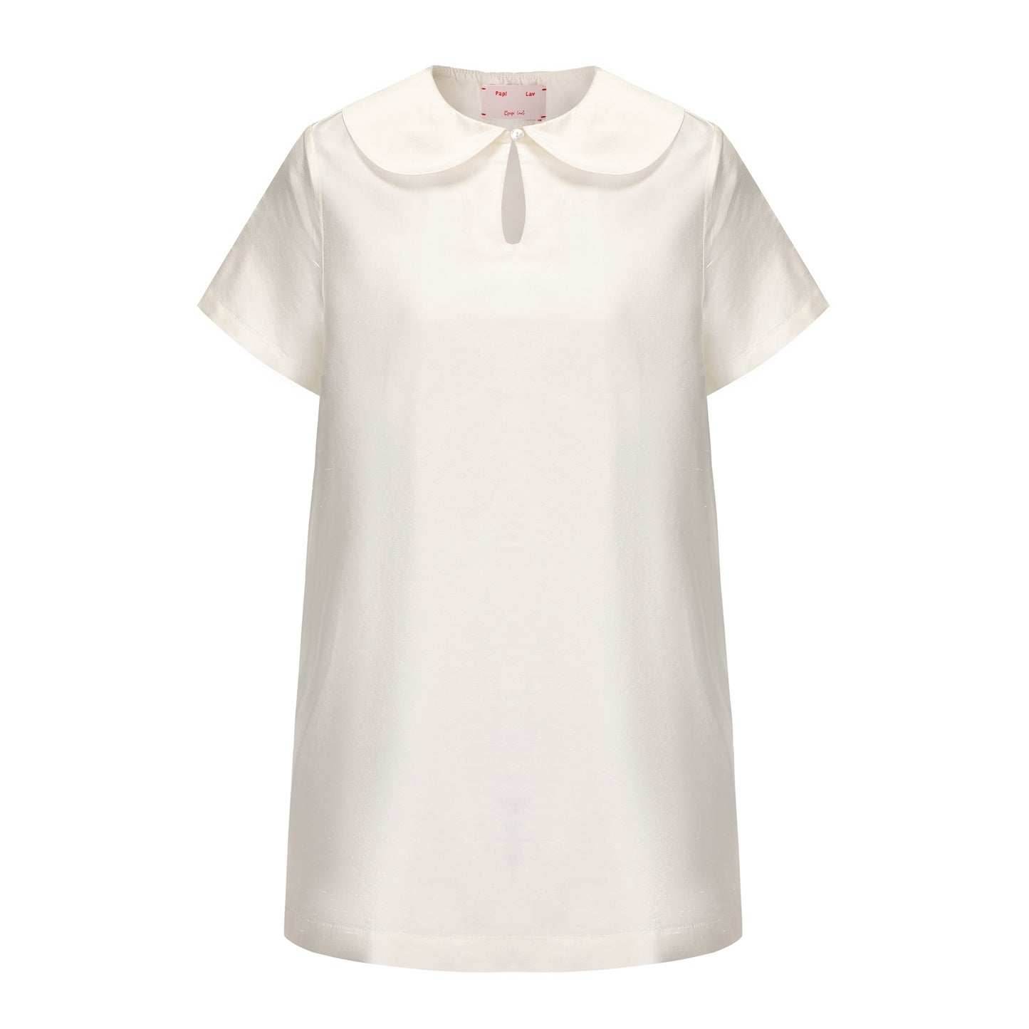 WHITE CRUSH SHIRT DRESS
