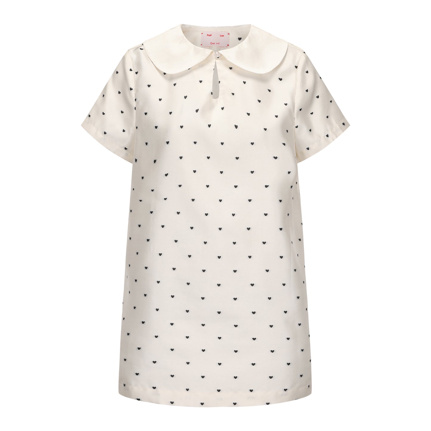 HEART POLKA DOT CRUSH SHIRT DRESS