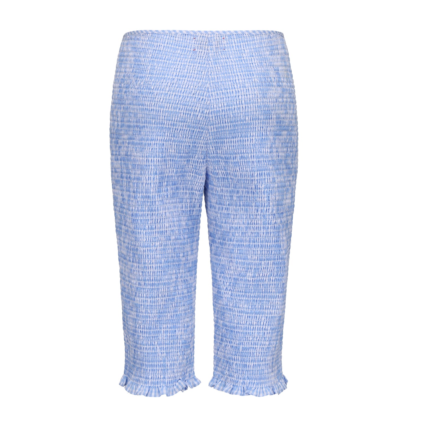 BLUE GINGHAM LOLLIPOP SMOCK CAPRI