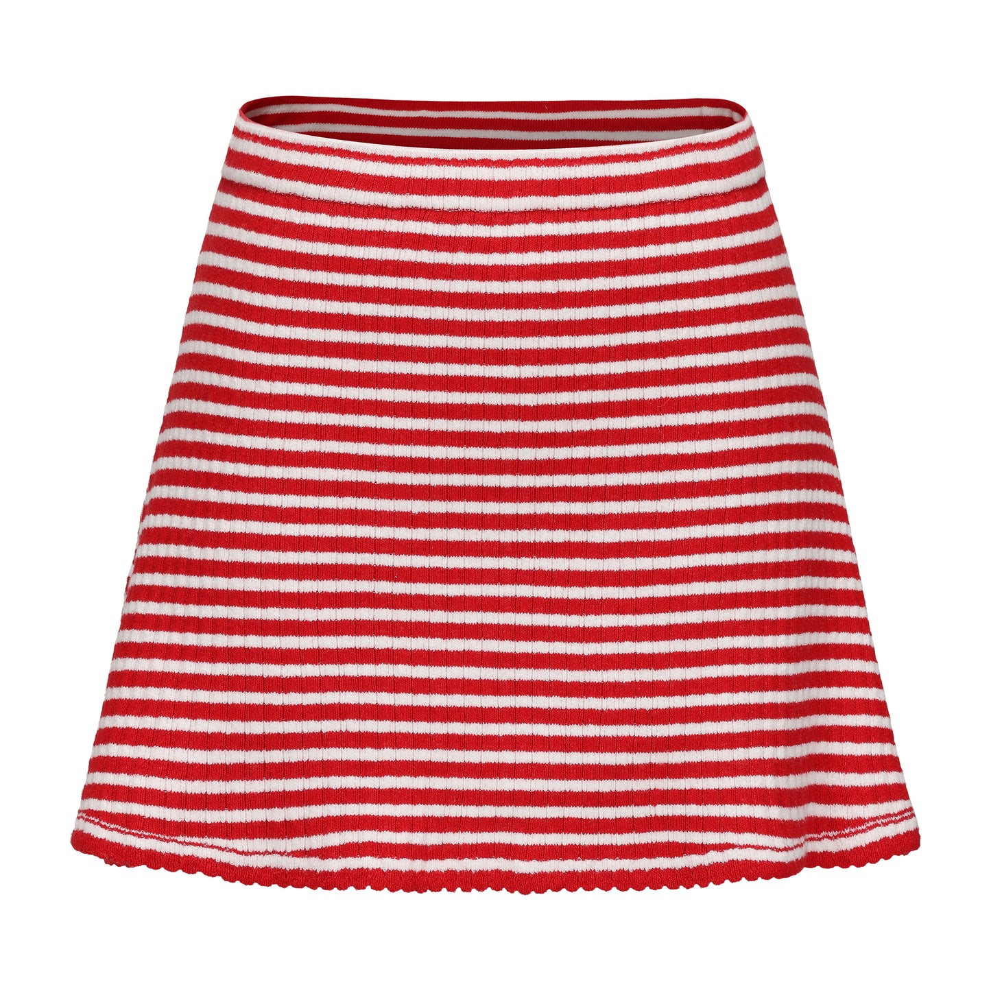 RED MIMI VEST AND MIMI MINI SKIRT