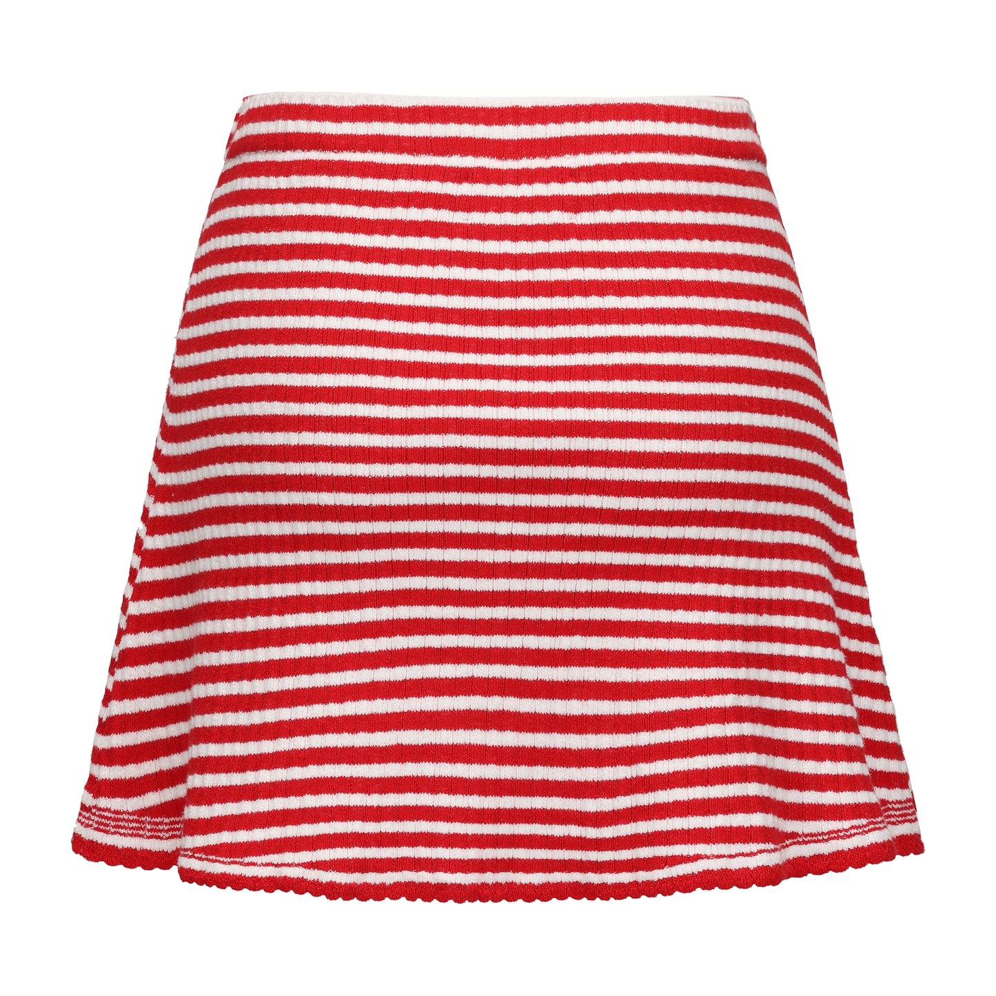 RED MIMI VEST AND MIMI MINI SKIRT