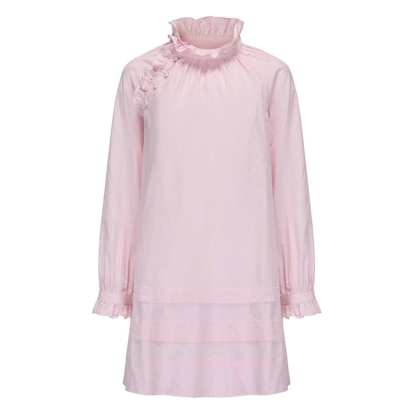 PINK GINGHAM PAW PAW DRESS