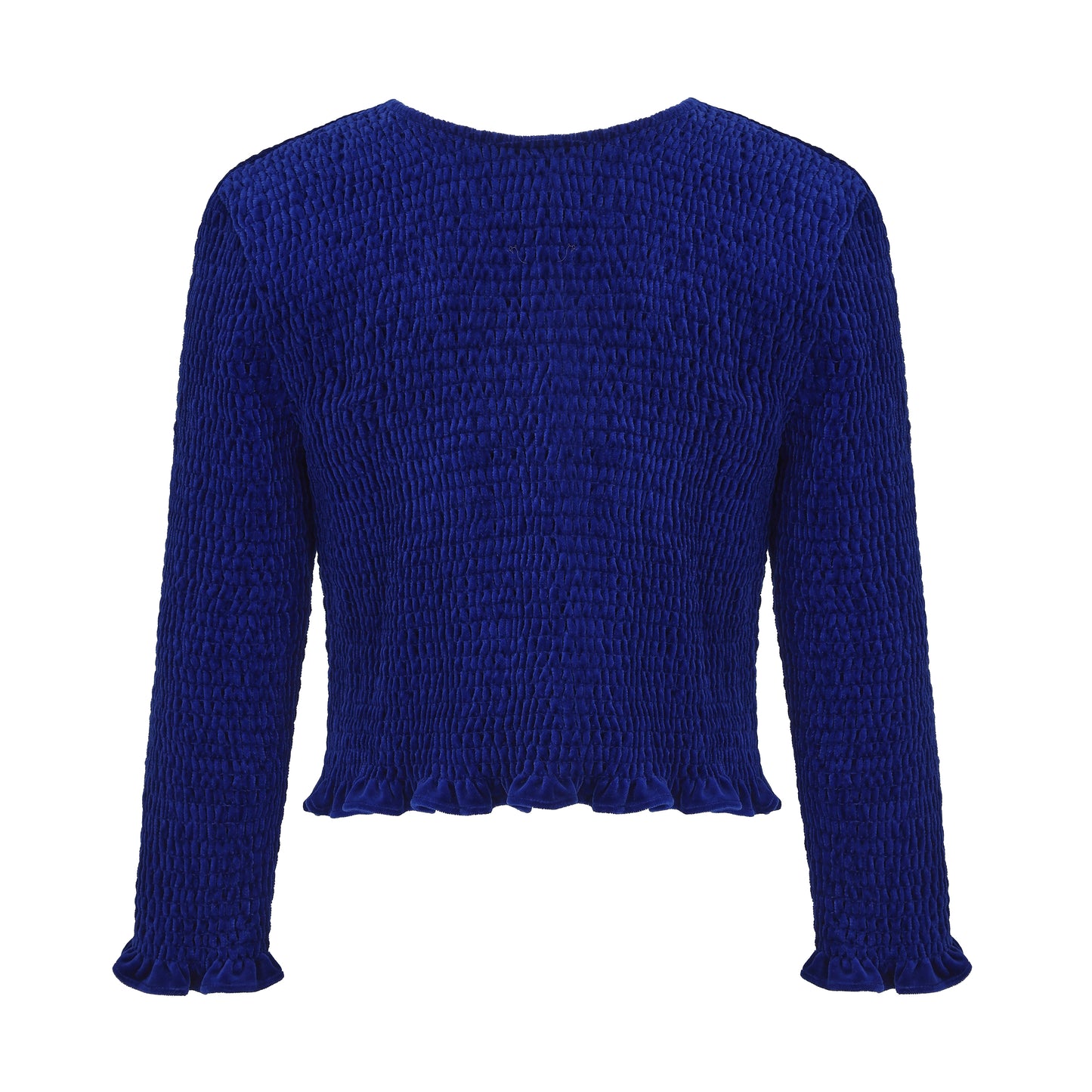 BLUE MONICA SMOCK TOP