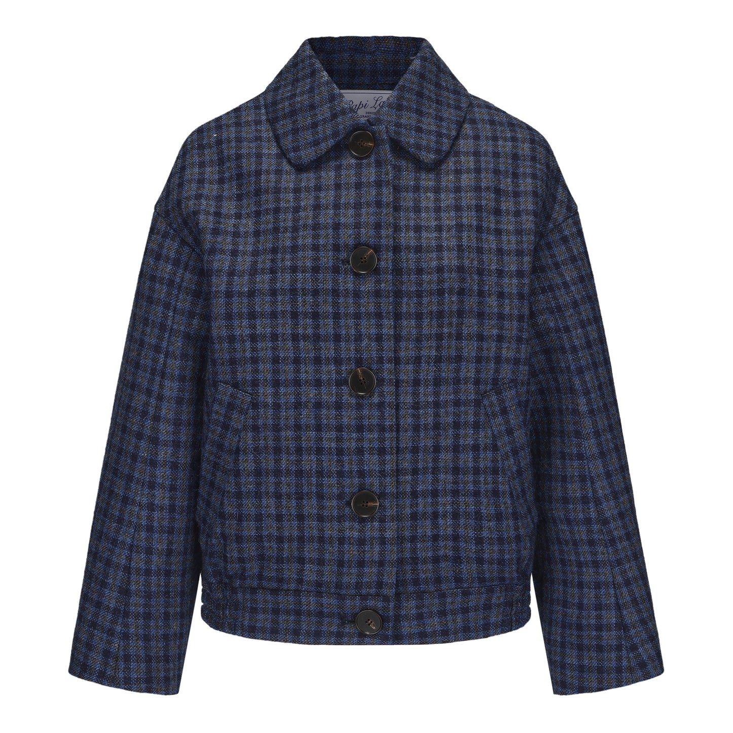 BLUE CHECK WARMY JACKET