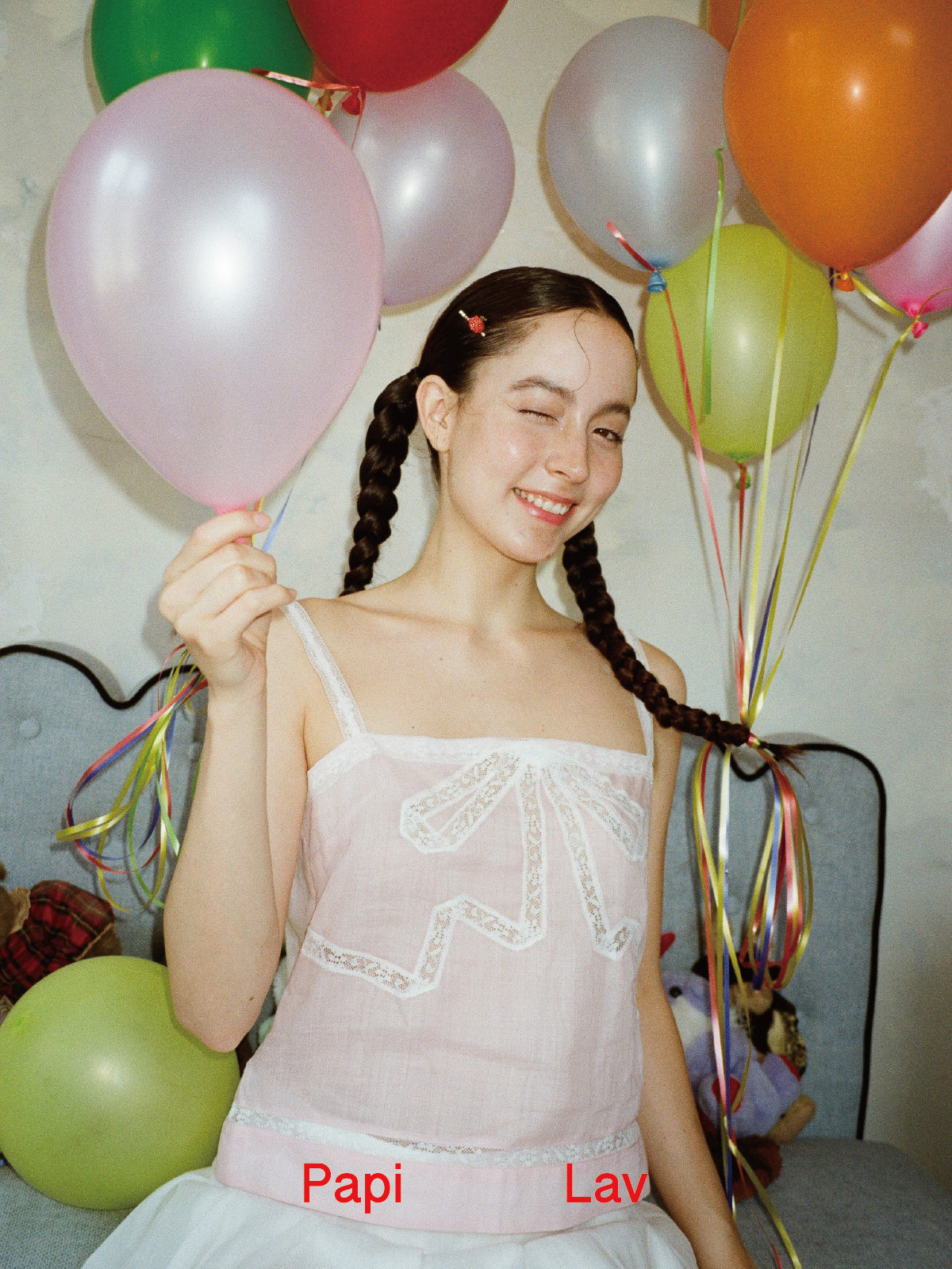 PINK BELLA BOW TOP