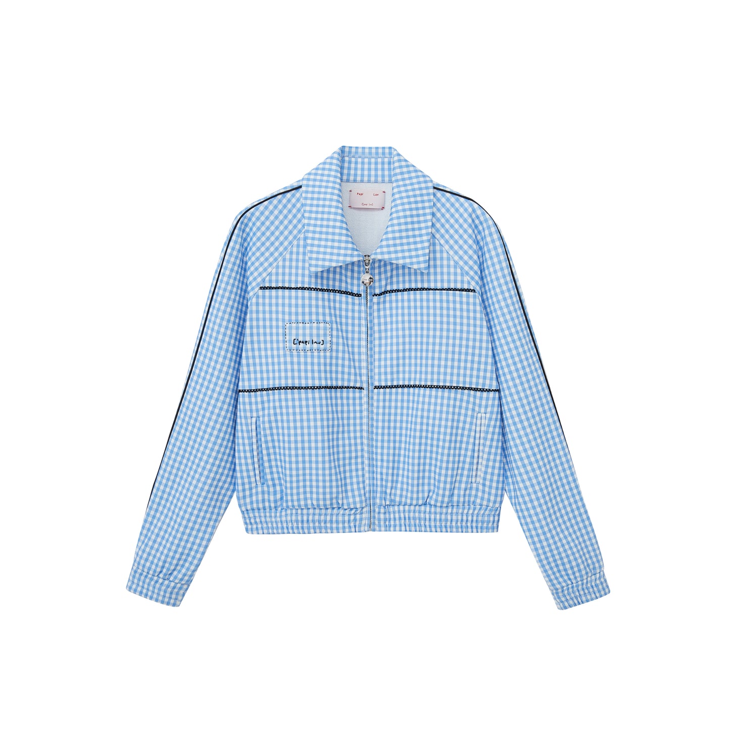 BLUE GINGHAM NEO JACKET