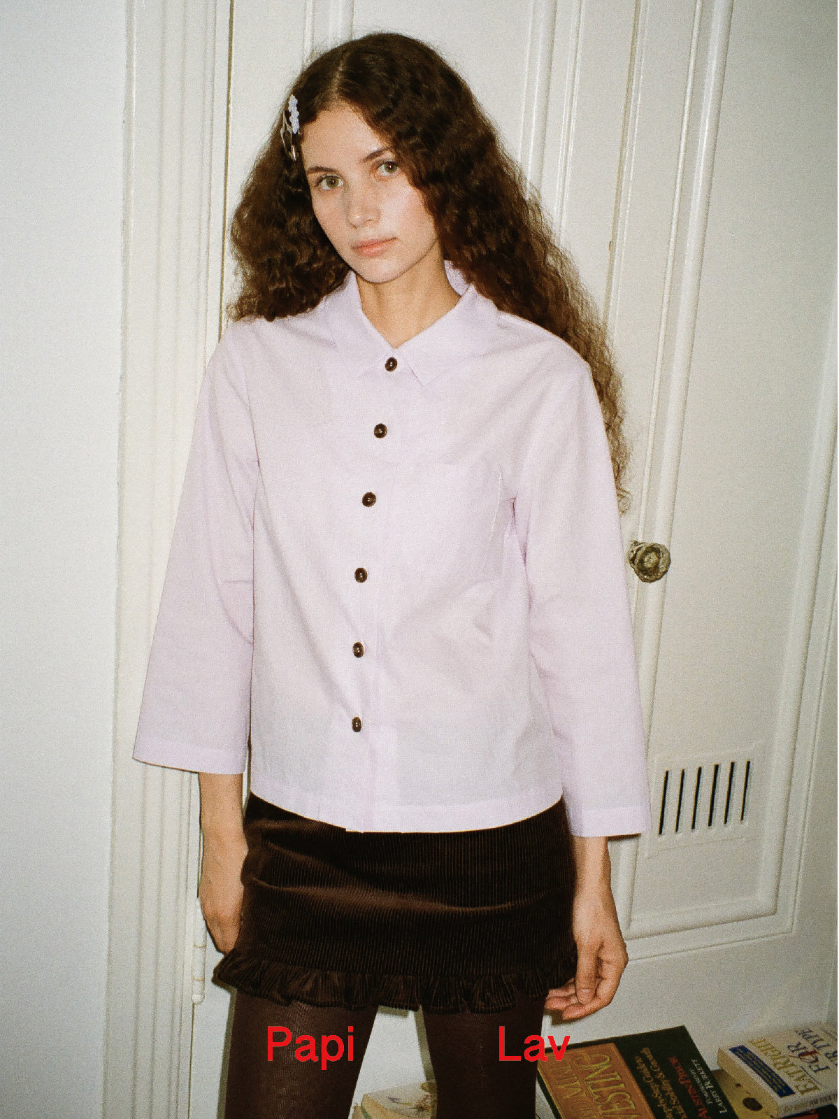 PURPLE GINGHAM MUDDLE HEAD SHIRT