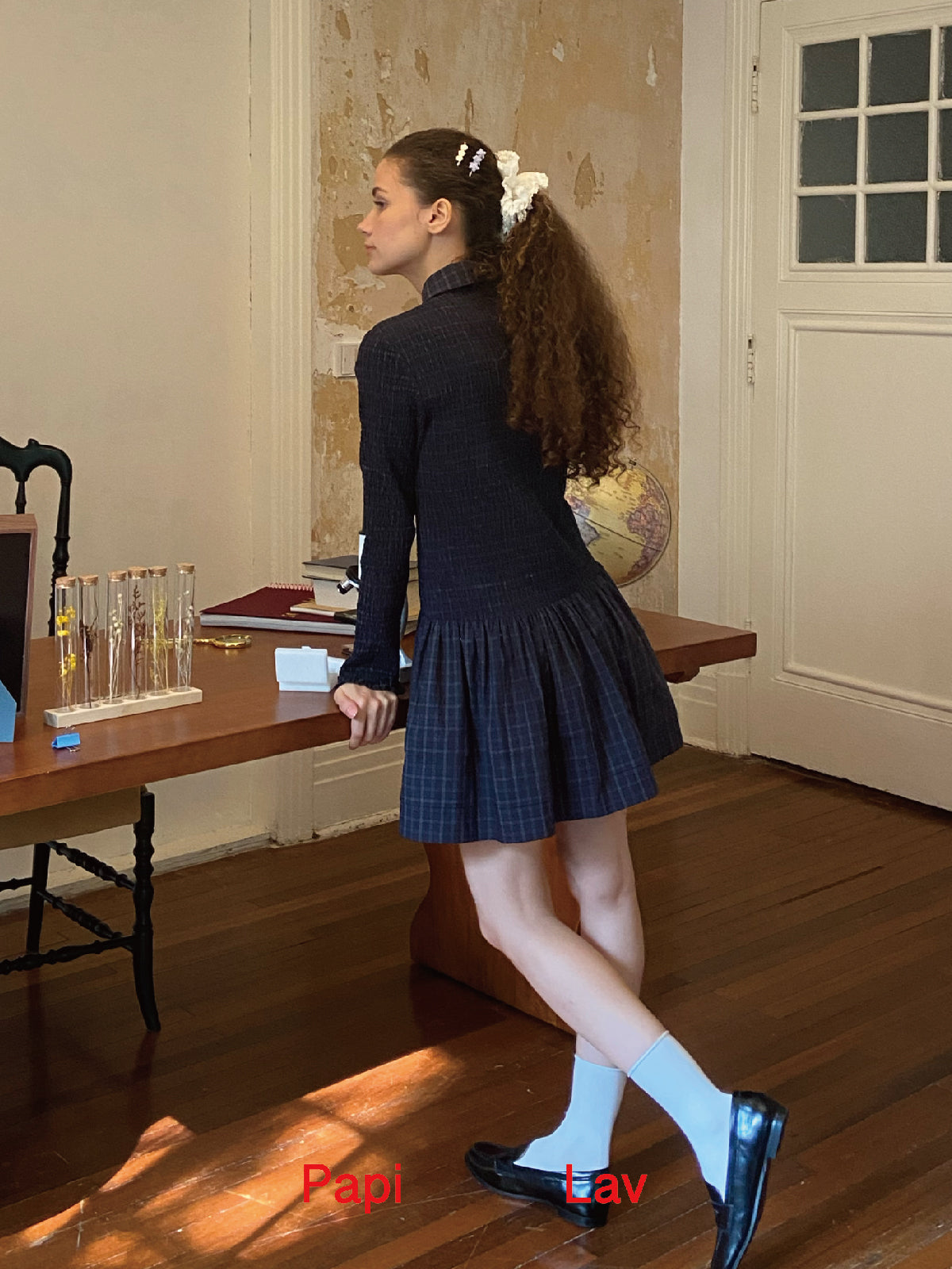 GROGERIA SMOCK SHIRT DRESS