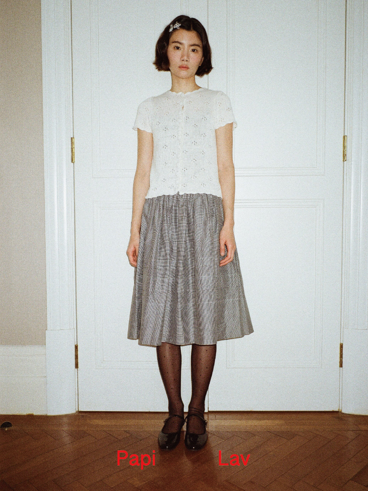 BLACK GINGHAM SYLVIA DRESS