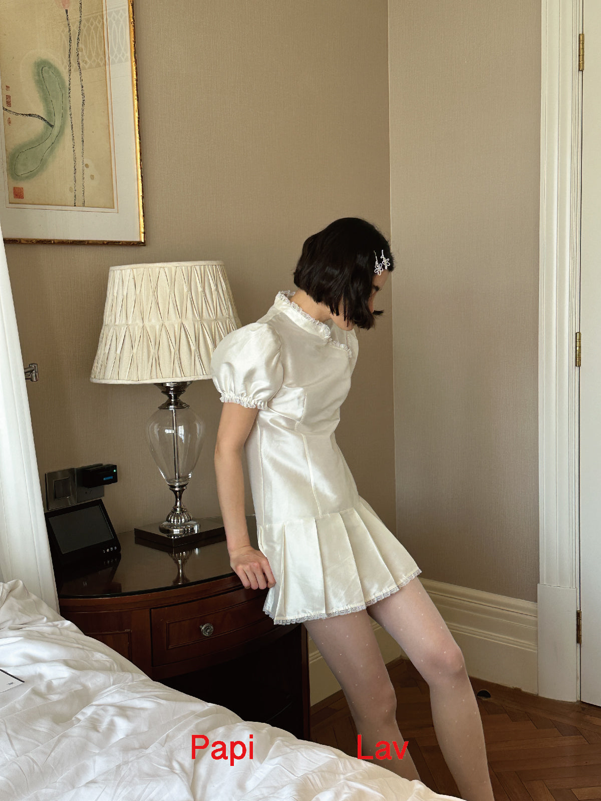 WHITE CALL-ME DRESS