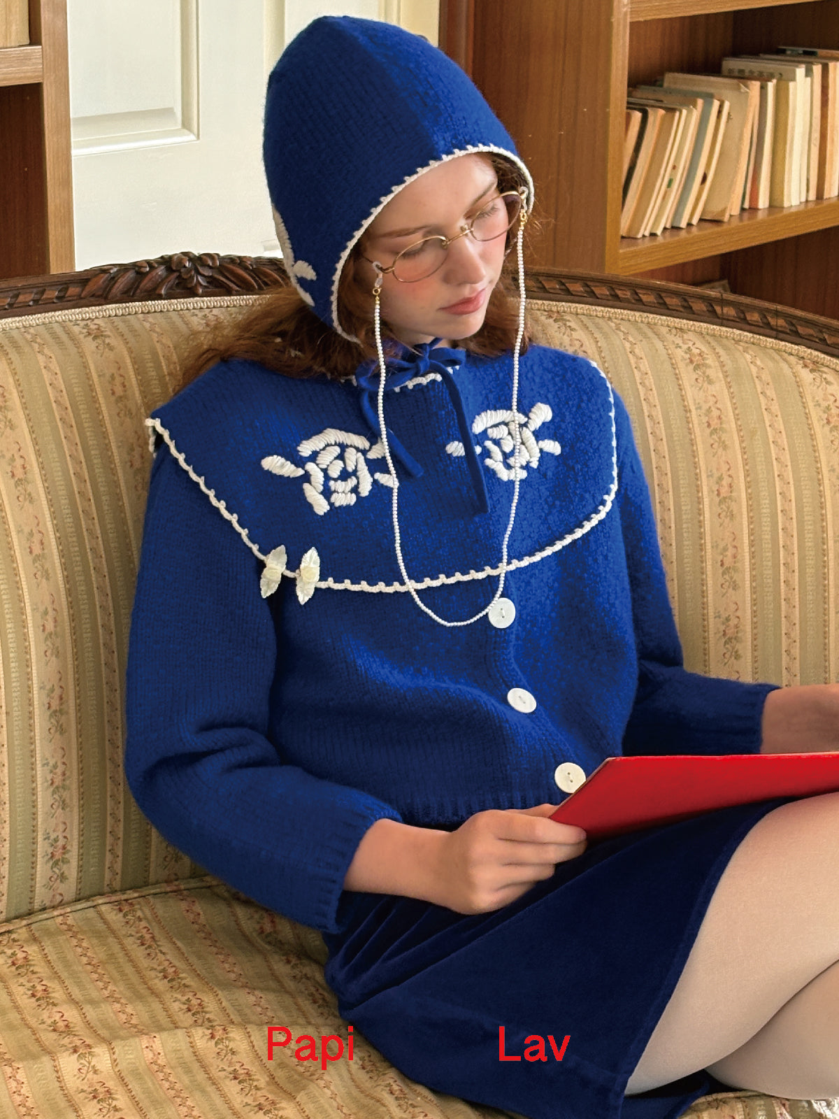 BLUE GRANNY CARDIGAN