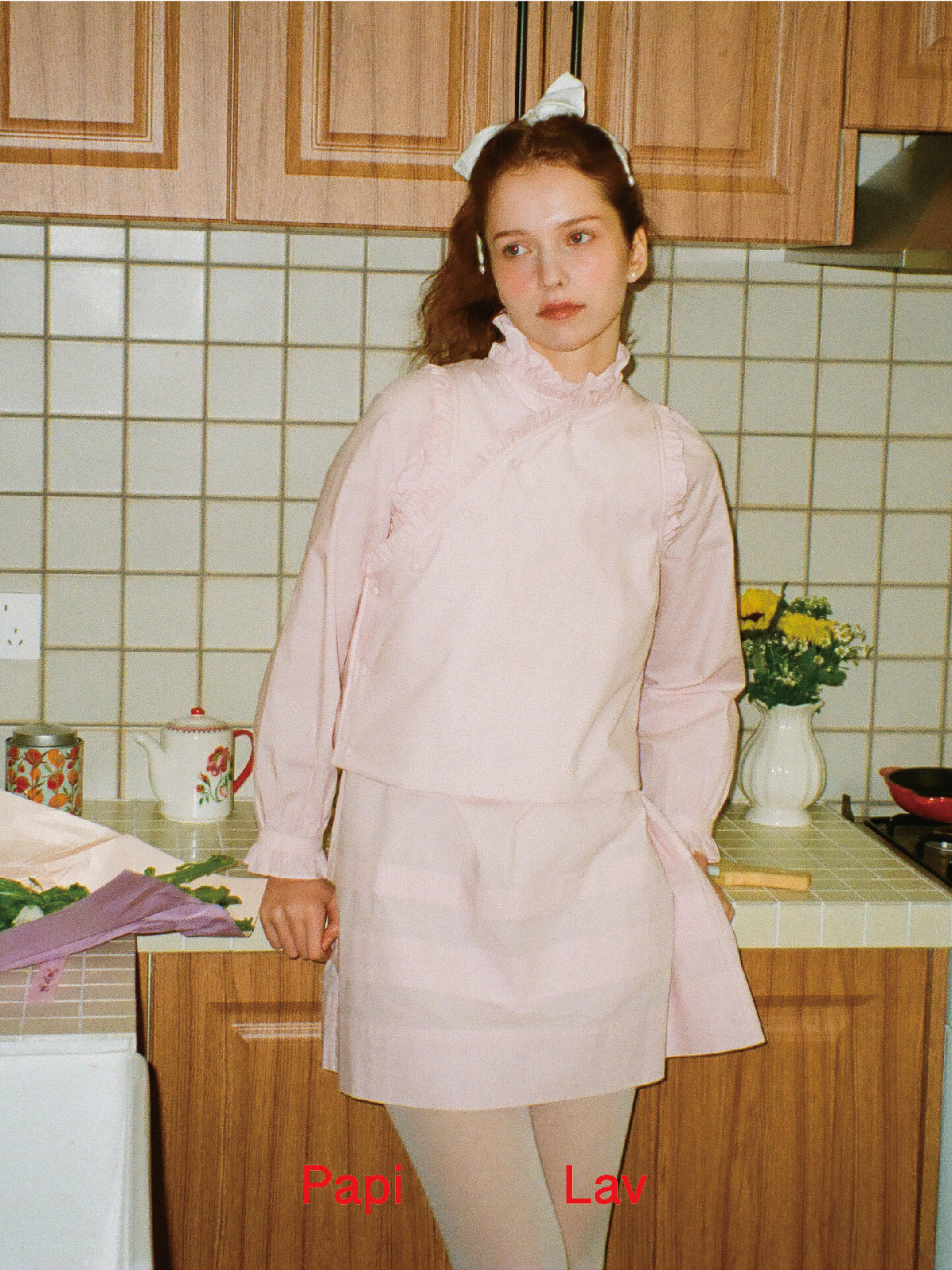 PINK GINGHAM NAINAI VEST