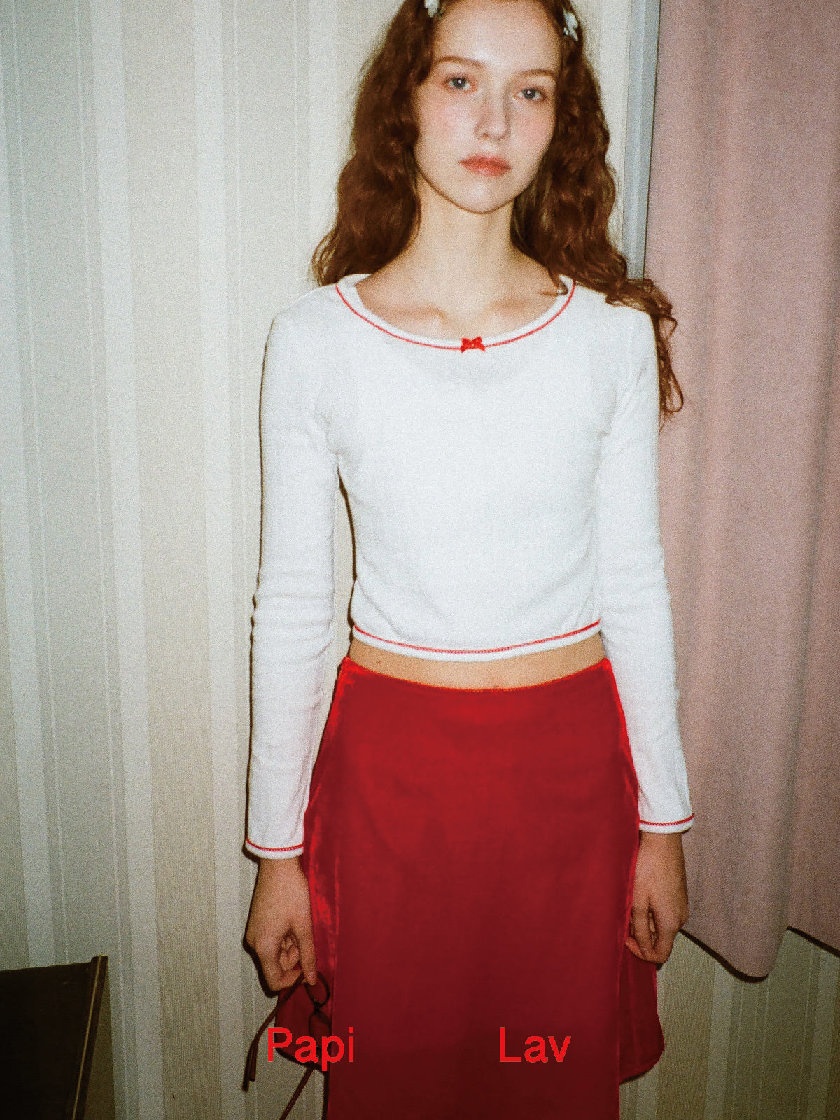 RED MUSE SKIRT