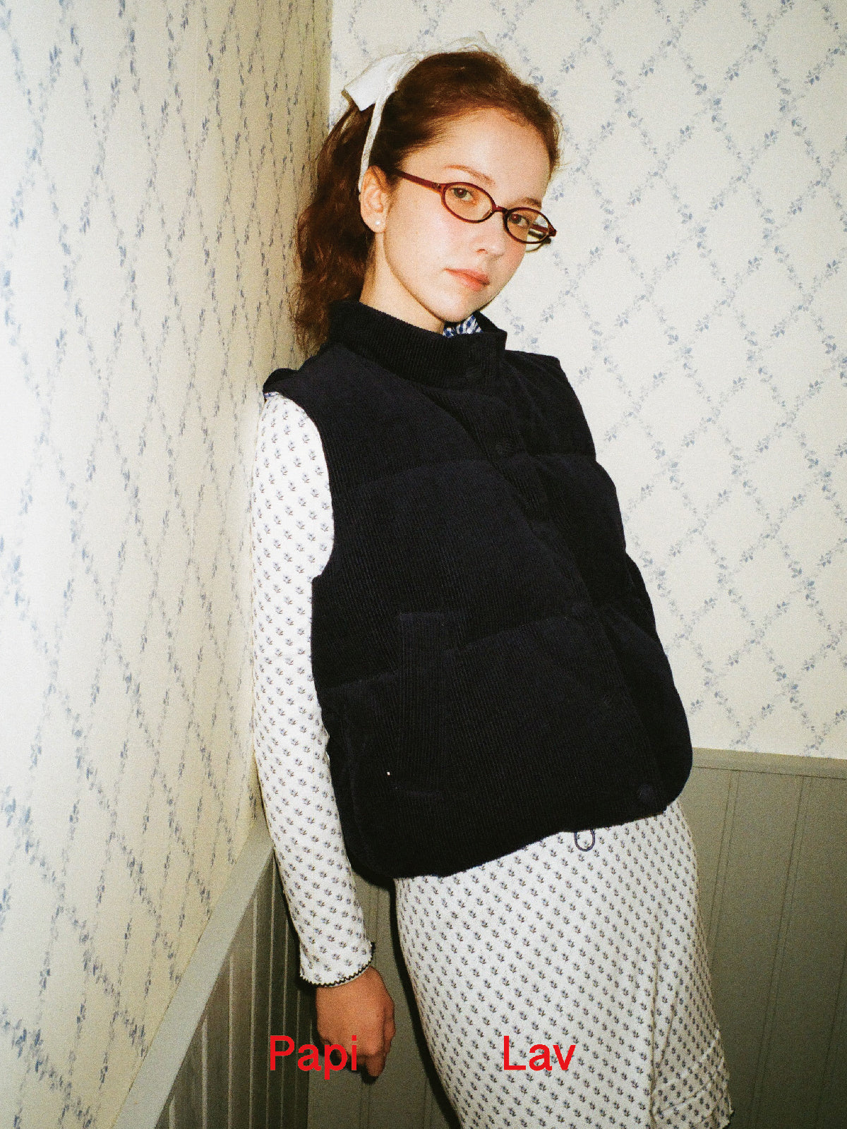 BLUE GRANDMA'S VEST