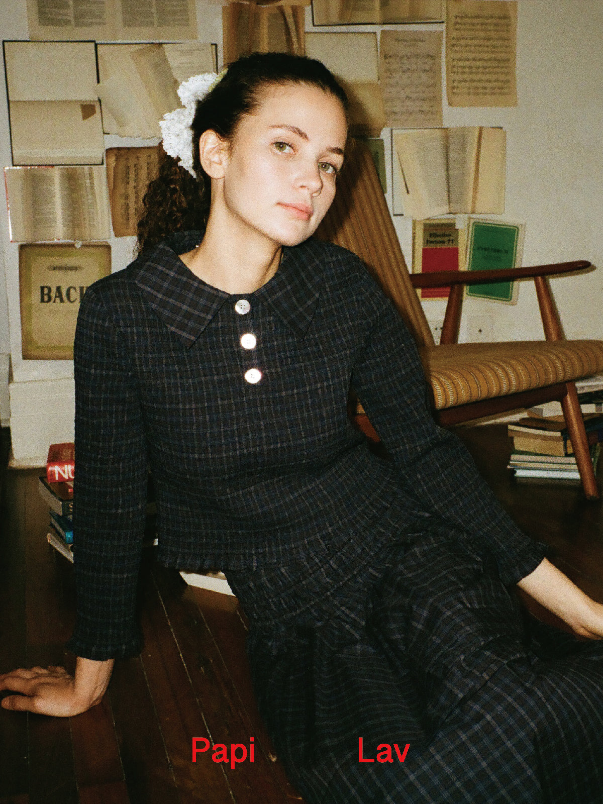 AEGEAN CHECK DOROTHY POLO SHIRT