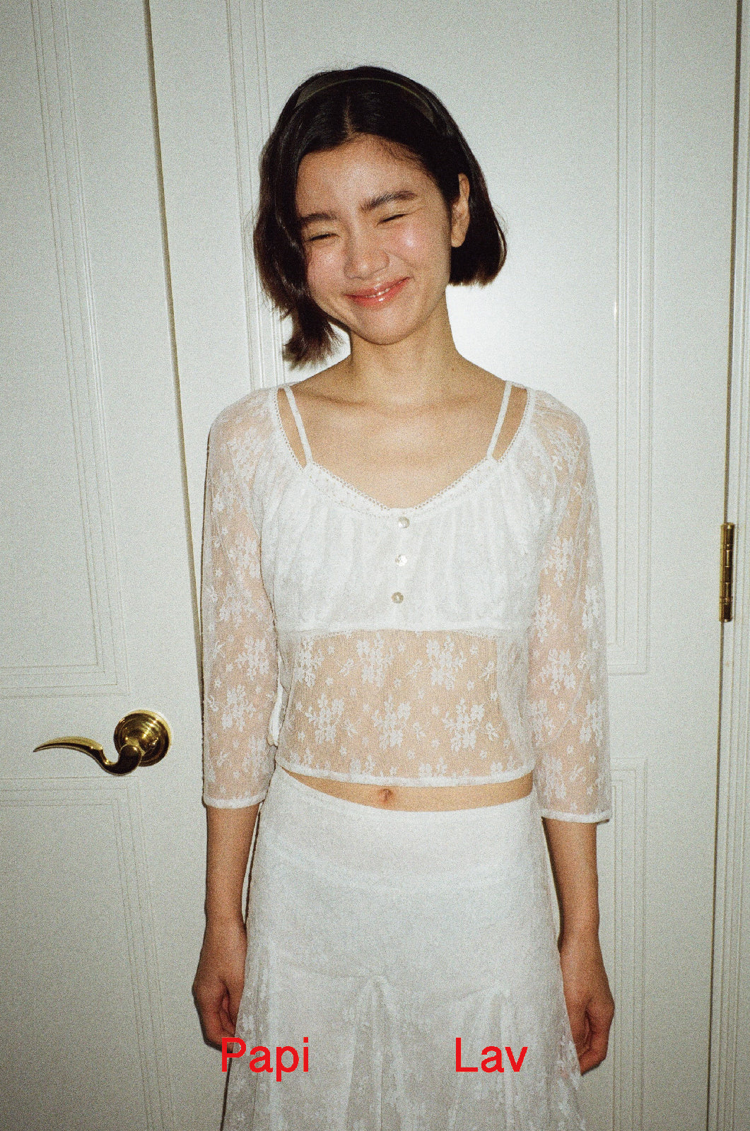 WHITE LACE JESSICA TOP