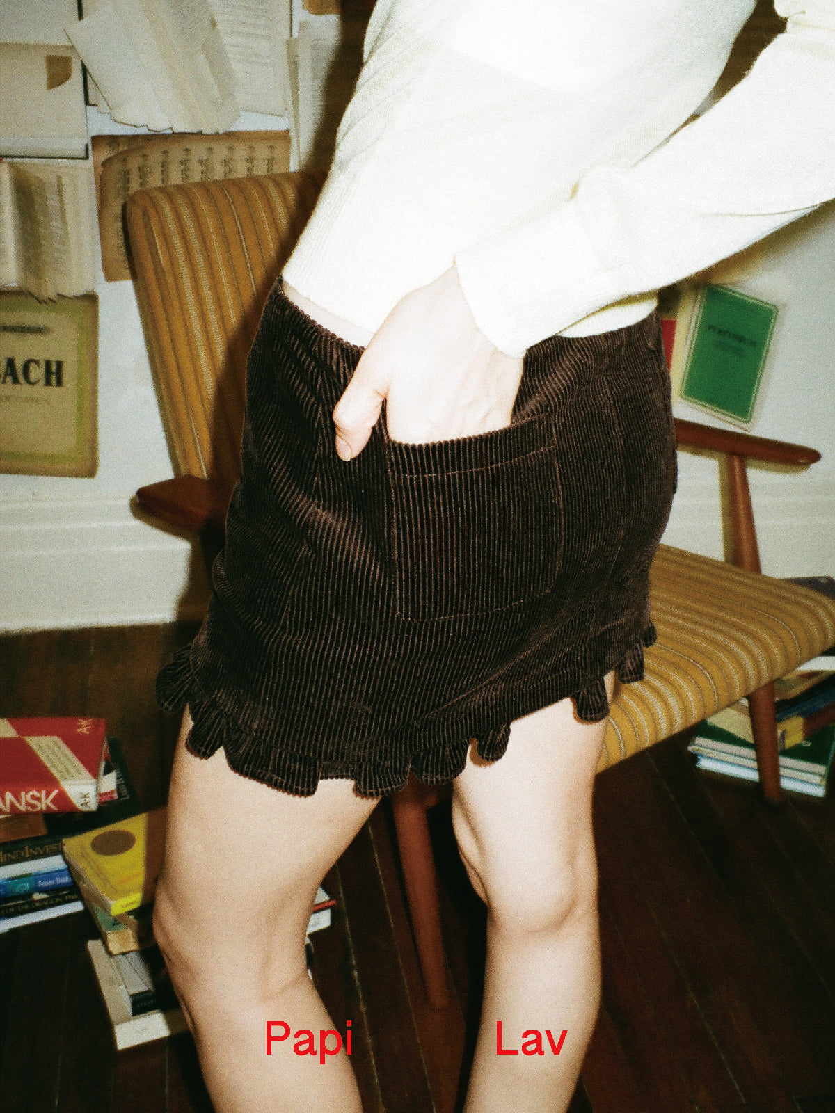 BROWN EMILY MINI SKIRT
