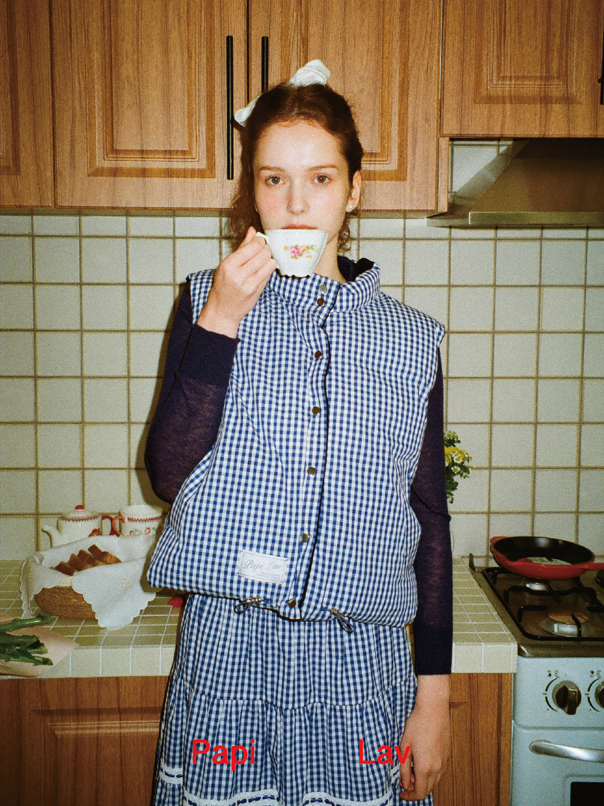 BLUE GRANDMA'S VEST
