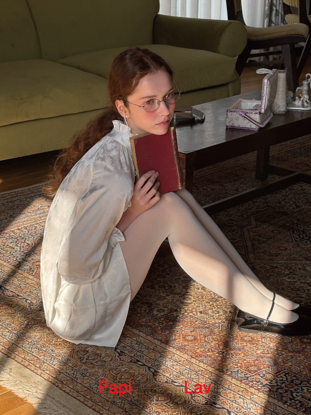 WHITE JACQUARD PAW PAW DRESS