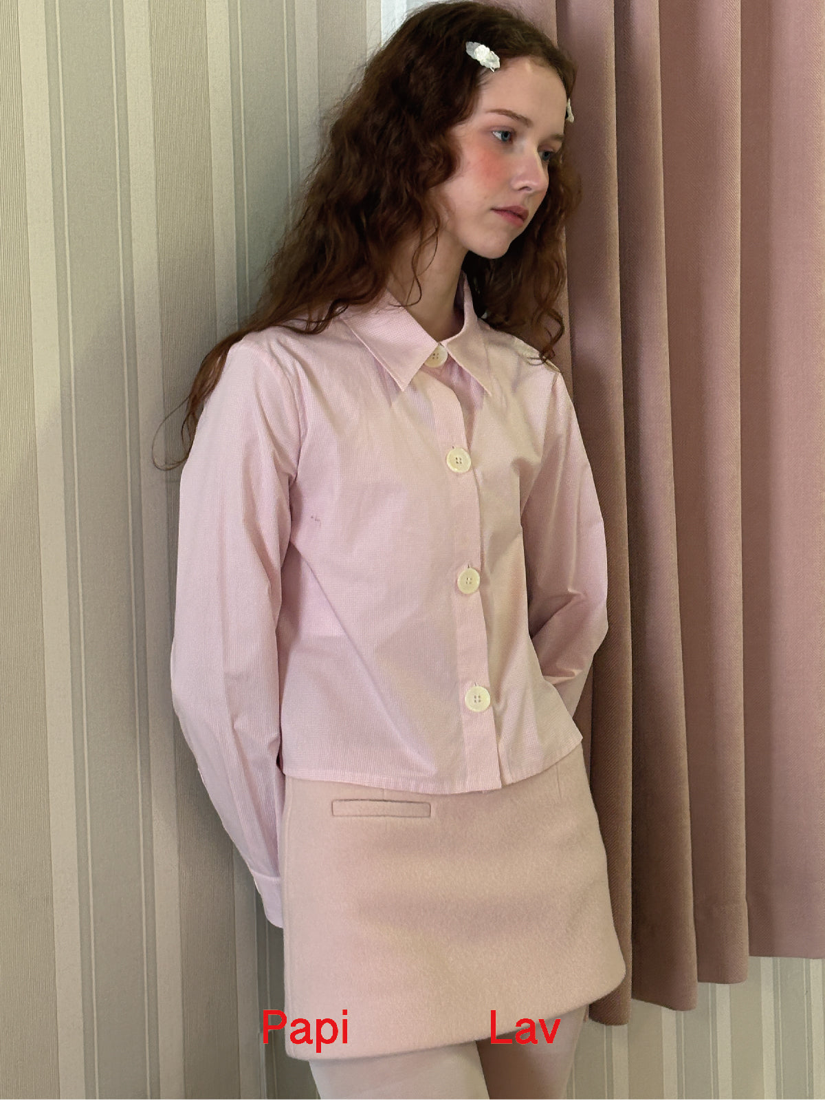 PINK GINGHAM LOVELY SHIRT