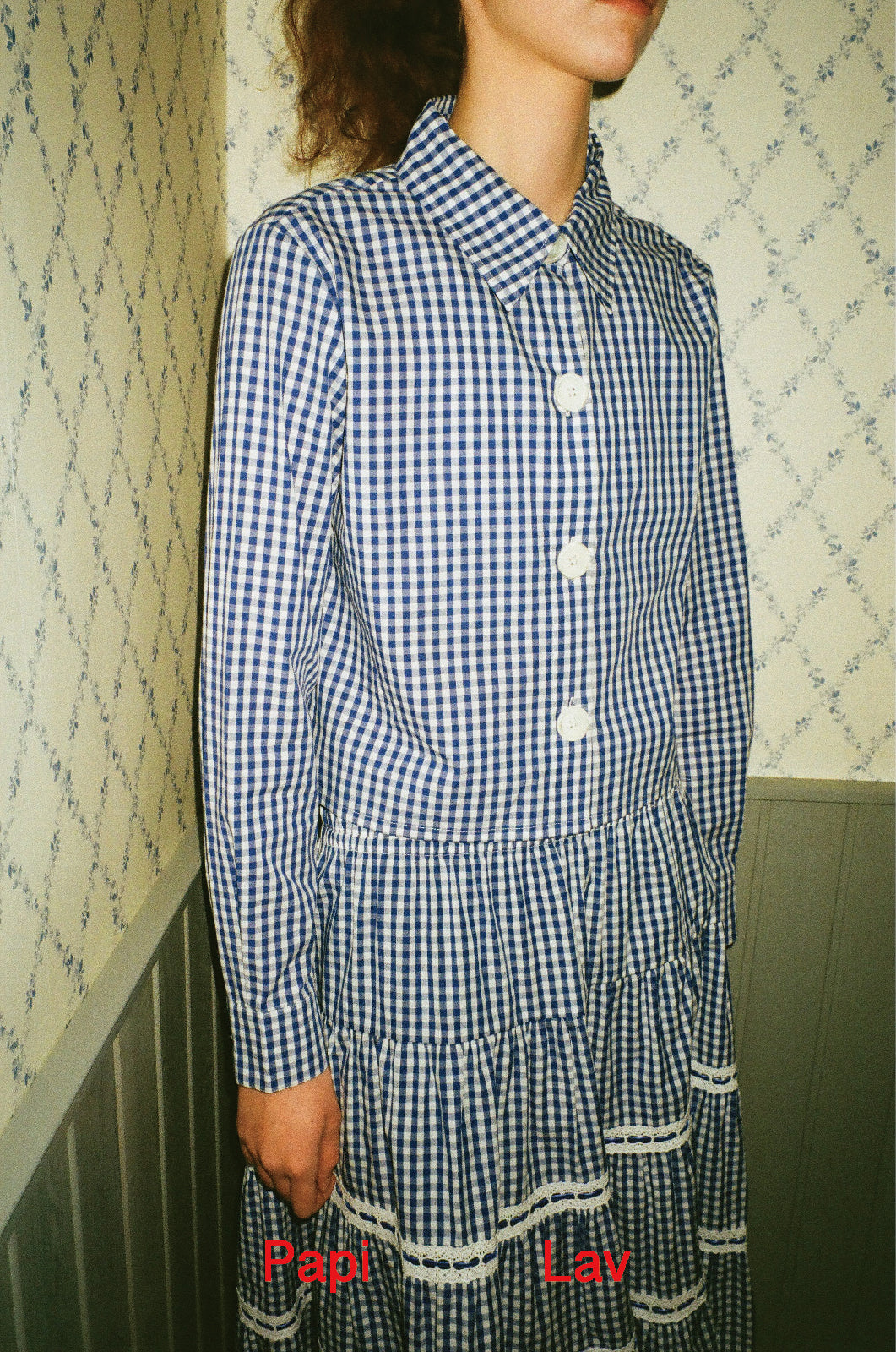 BLUE GINGHAM LOVELY SHIRT