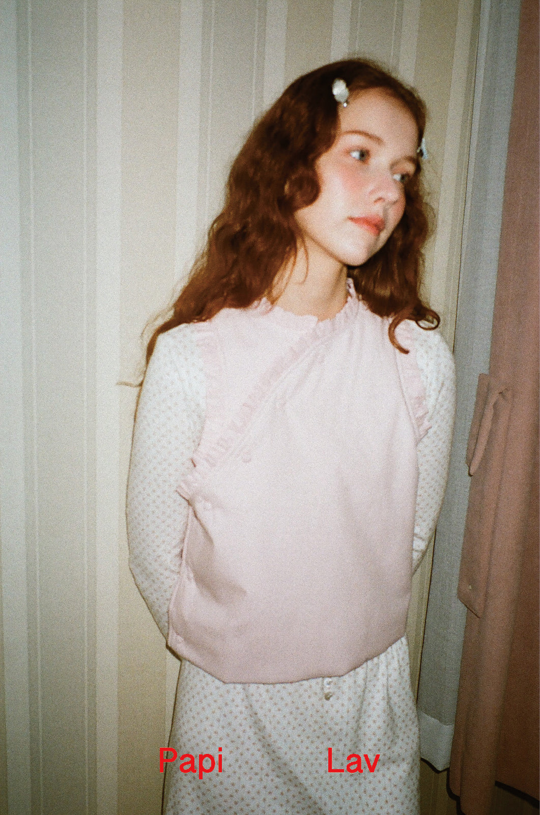 PINK GINGHAM NAINAI VEST