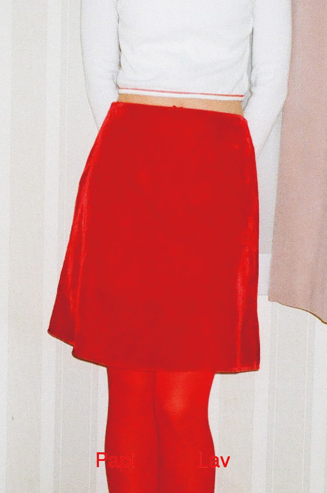 RED MUSE SKIRT